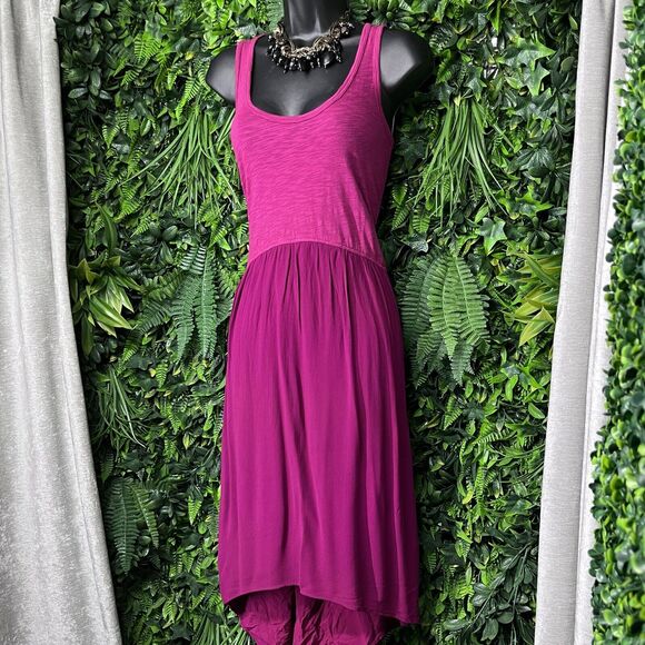 Anthropologie Dresses & Skirts - ANTHROPOLOGIE LEFT OF CENTER Dress Women Small Pink Fit Flare High Low Hem 2027